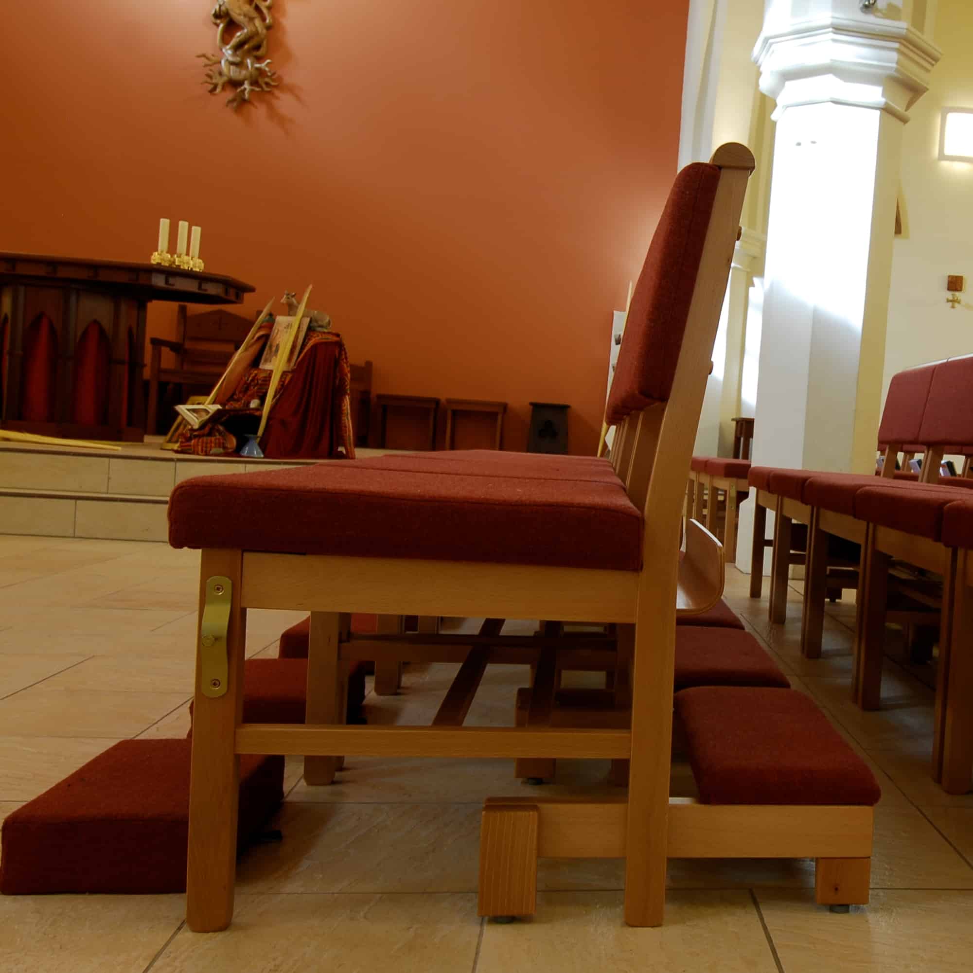 Wooden Upholstered Kneeler - Image 5