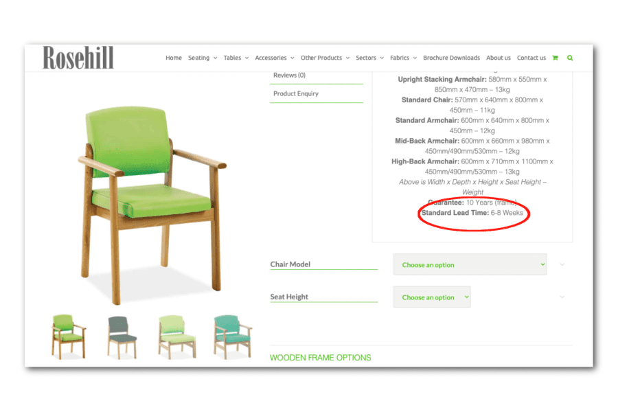 What's the best way to order contract furniture