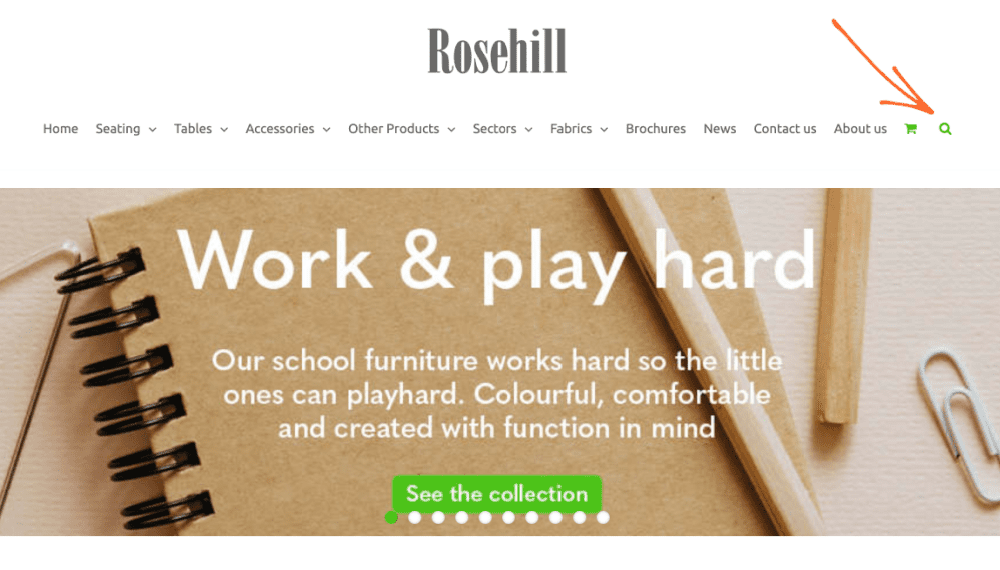 Rosehill search bar