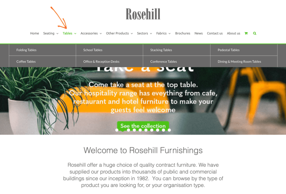 Rosehill search by type