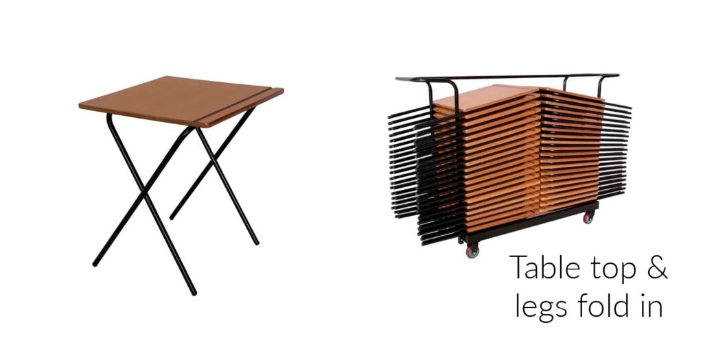 Collapsible tables