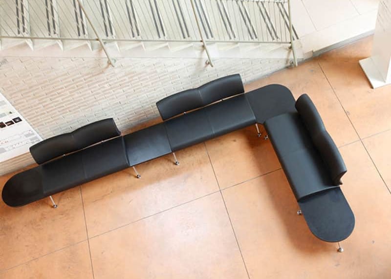 Atrium Bench Seating with tables