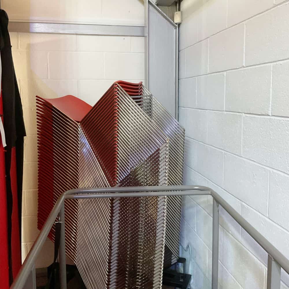 Tower 60 HD Stacking Chair in situ