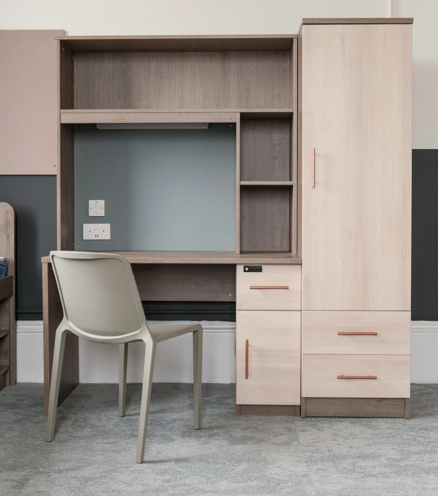 Contract furniture for university accommodation